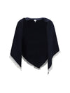 openwork wool cape
