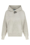 the prada pure cotton hoodie redefines the codes of sportswear through sophistic