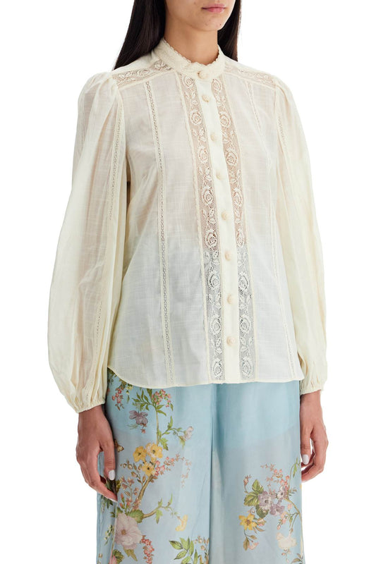 halliday lace-trimmed shirt