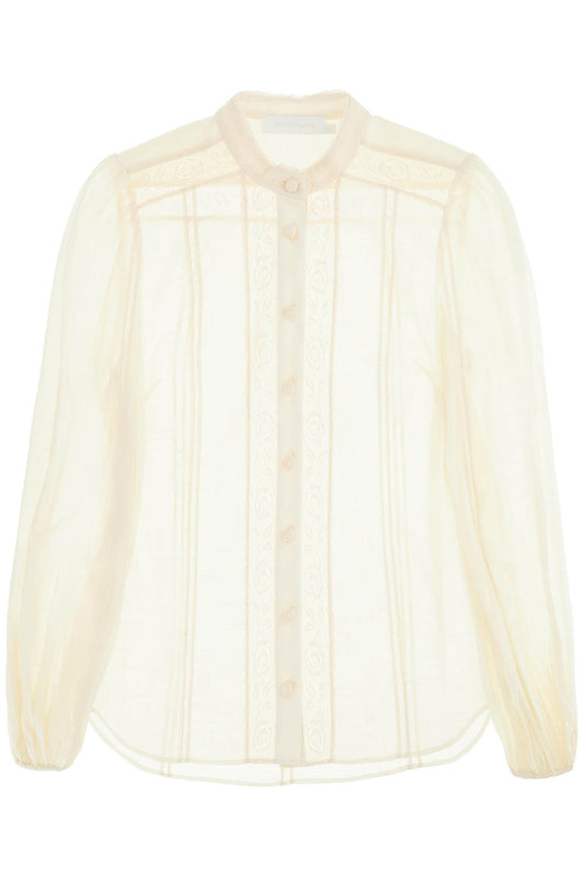 halliday lace-trimmed shirt