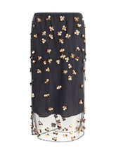 FORTE_FORTE 0 “petites étoiles” embroidered tulle skirt 