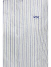 short-sleeved striped shirt