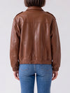 dark copper astra bomber jacket