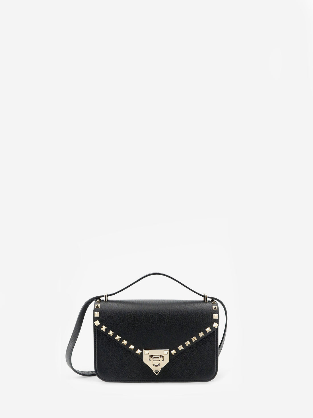 VALENTINO GARAVANI OS grained calfskin small rockstud crossbody bag 