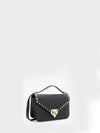 grained calfskin small rockstud crossbody bag