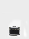 grained calfskin small rockstud crossbody bag