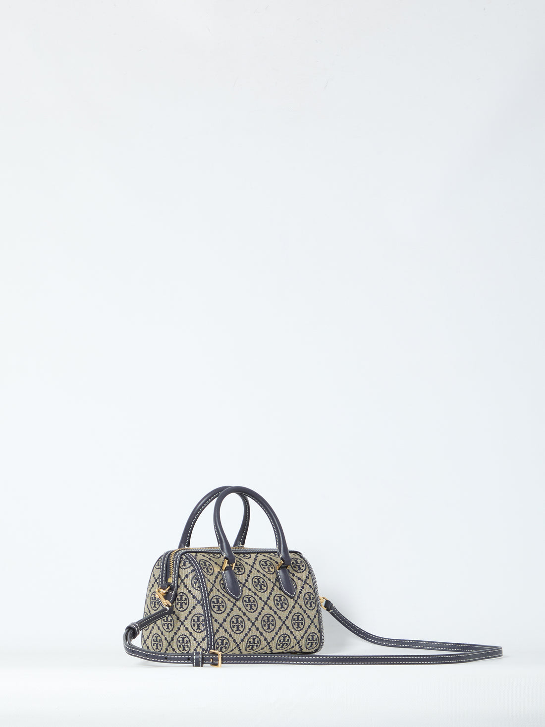 TORY BURCH OS t monogram barrel bag mini