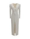 v-neck dress with bow