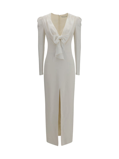 v-neck dress with bow