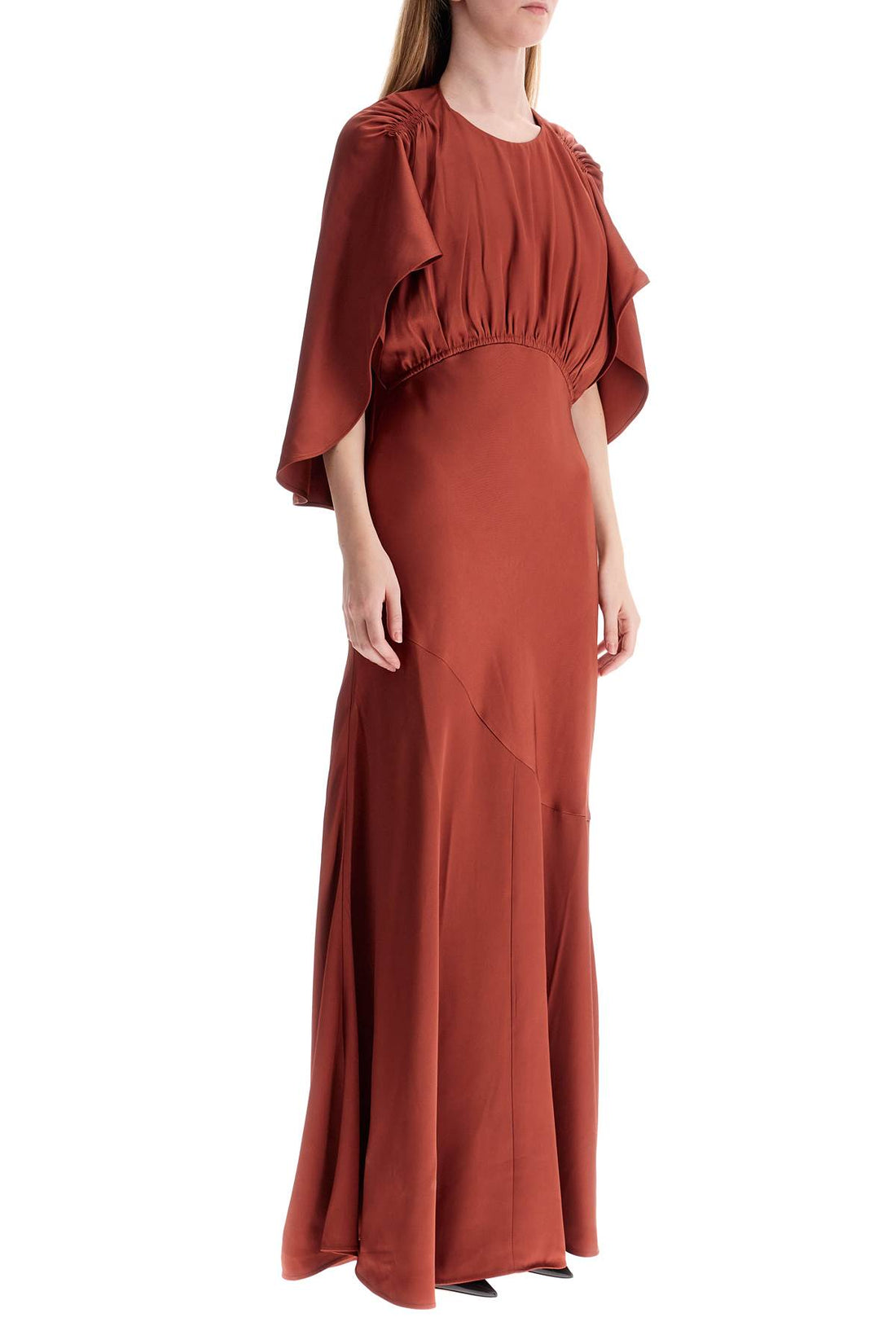 maxi dress eden with cape sleeves