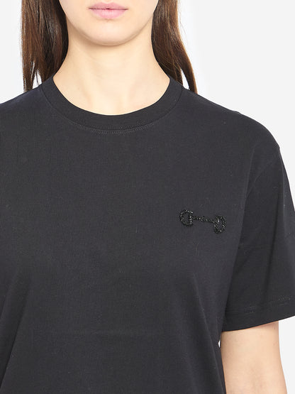 GUCCI XS cotton jersey t-shirt with embroidery