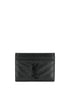 SAINT LAURENT Monogram Black Leather Cardholder