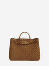 medium andiamo bag in dark caramel