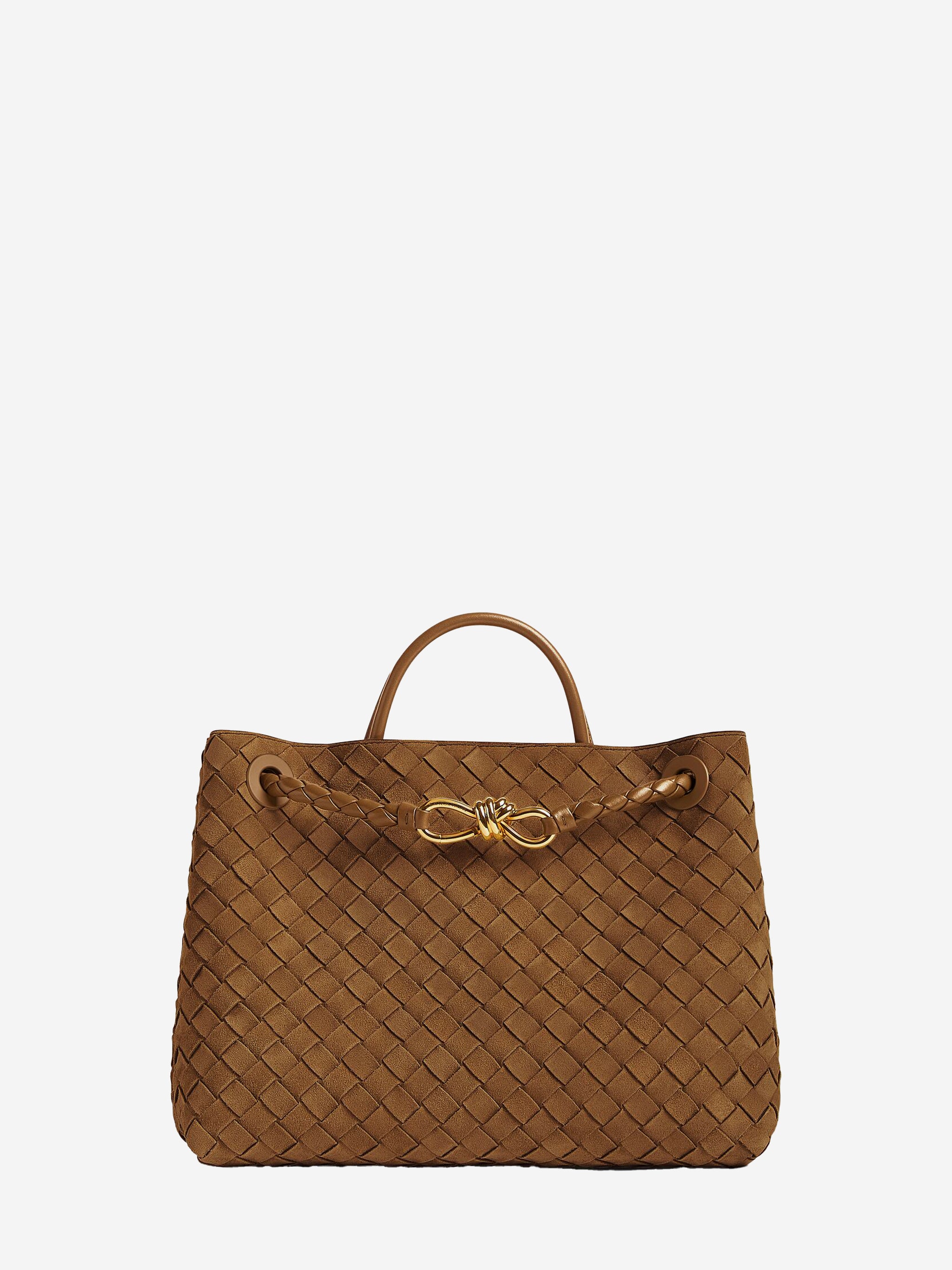medium andiamo bag in dark caramel