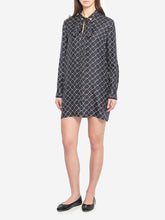 GUCCI 42 printed silk twill dress