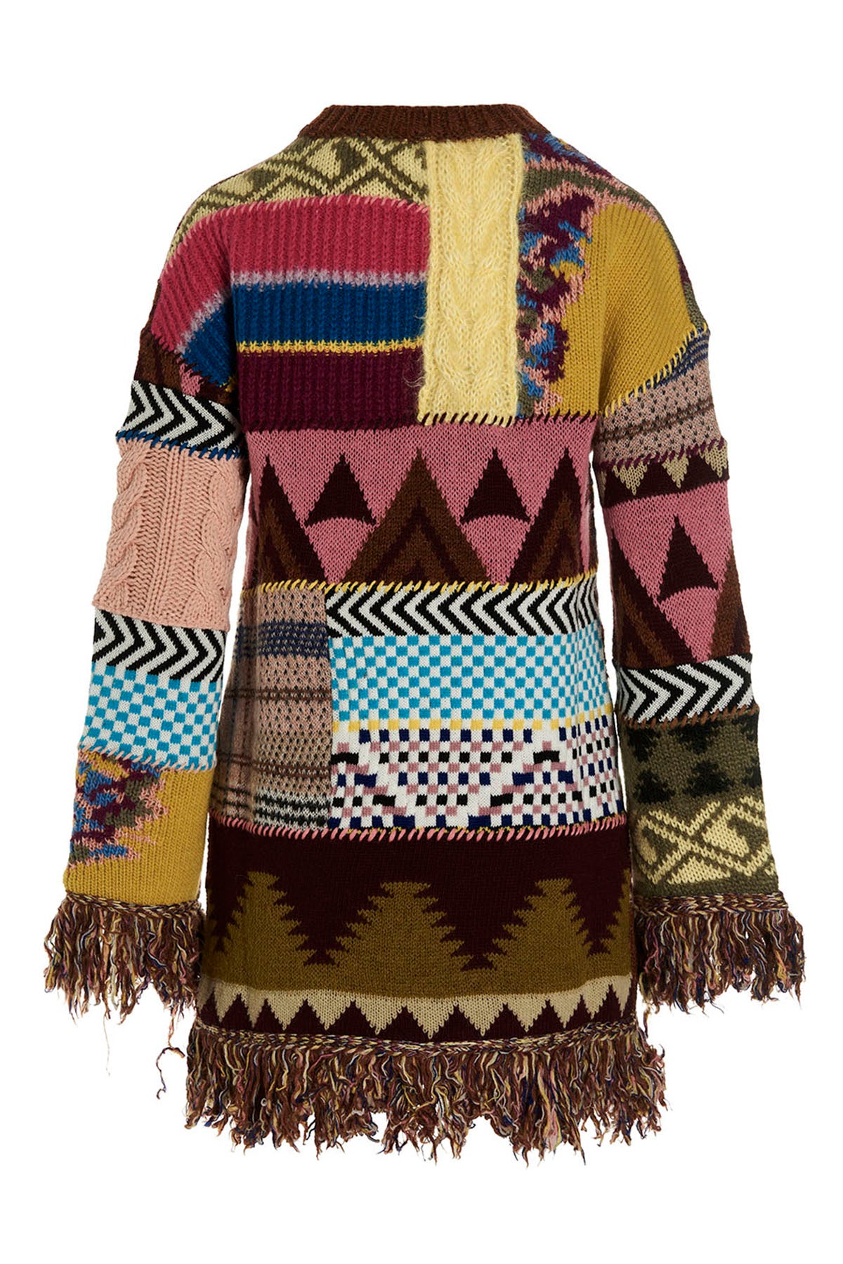 virginia multicolor multifantasia knit minidress