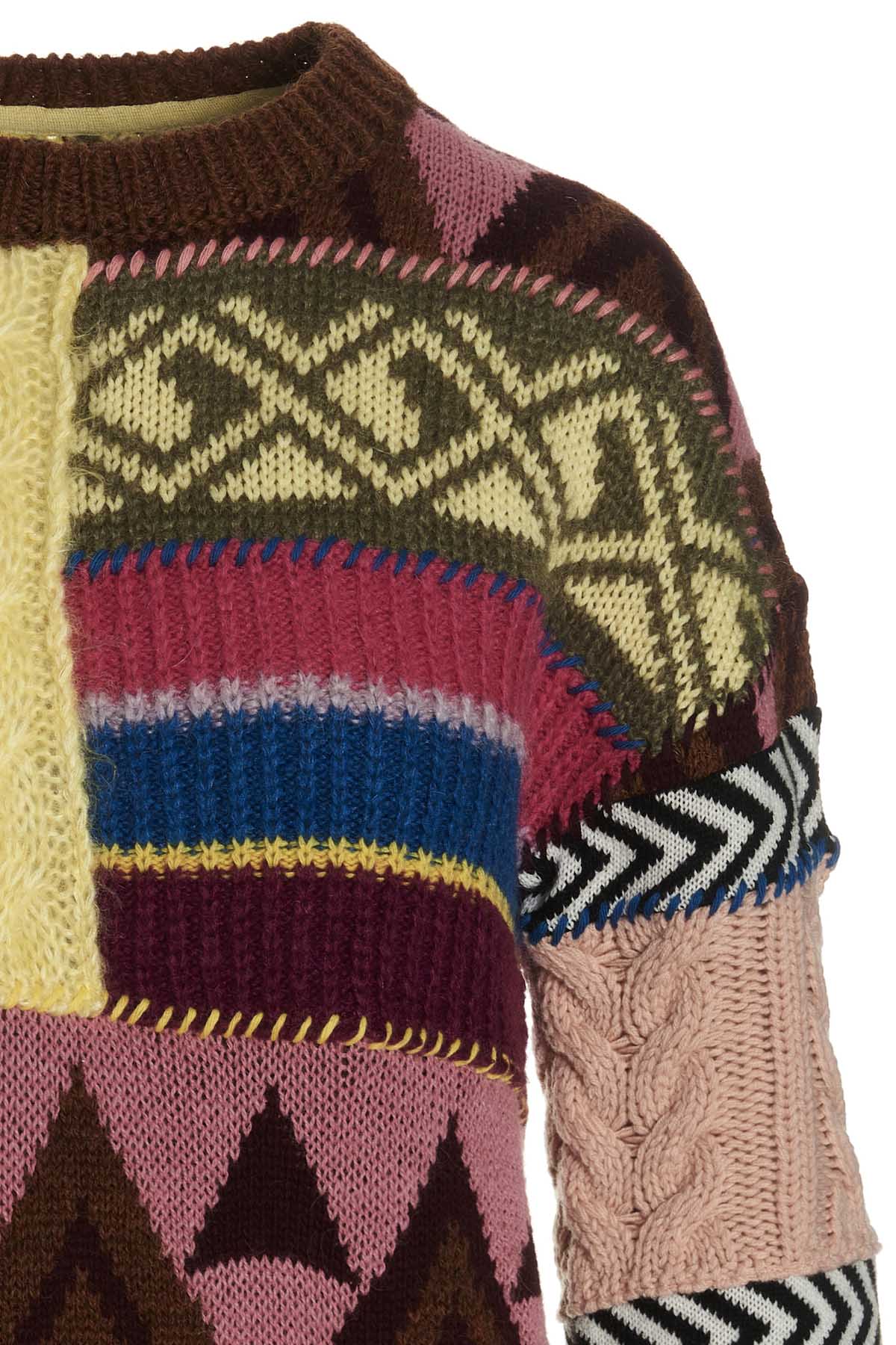 virginia multicolor multifantasia knit minidress
