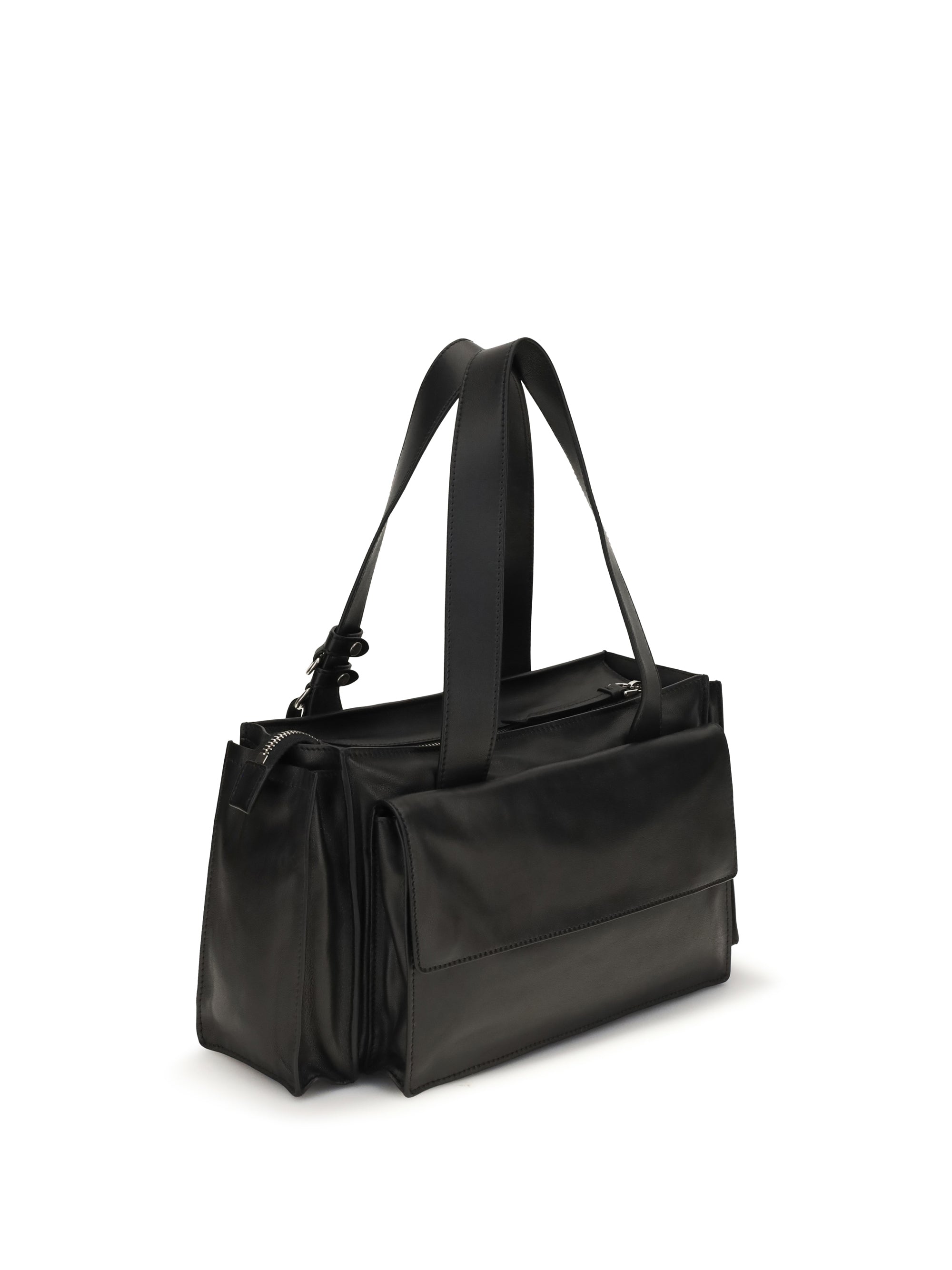 utilitaire leather shoulder bag