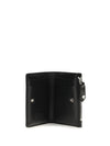 slim flap leather wallet with orb plaque