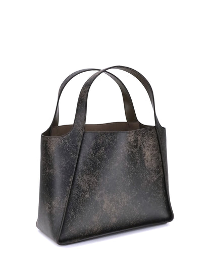 STELLA MCCARTNEY OS aged effect tote bag
