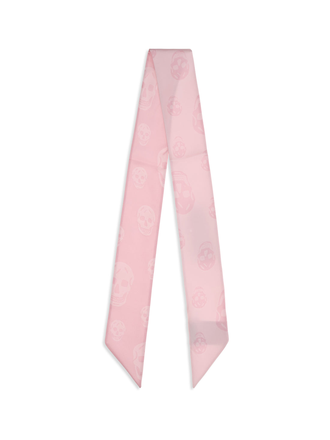 ALEXANDER MCQUEEN OS skull ribbon scarf 