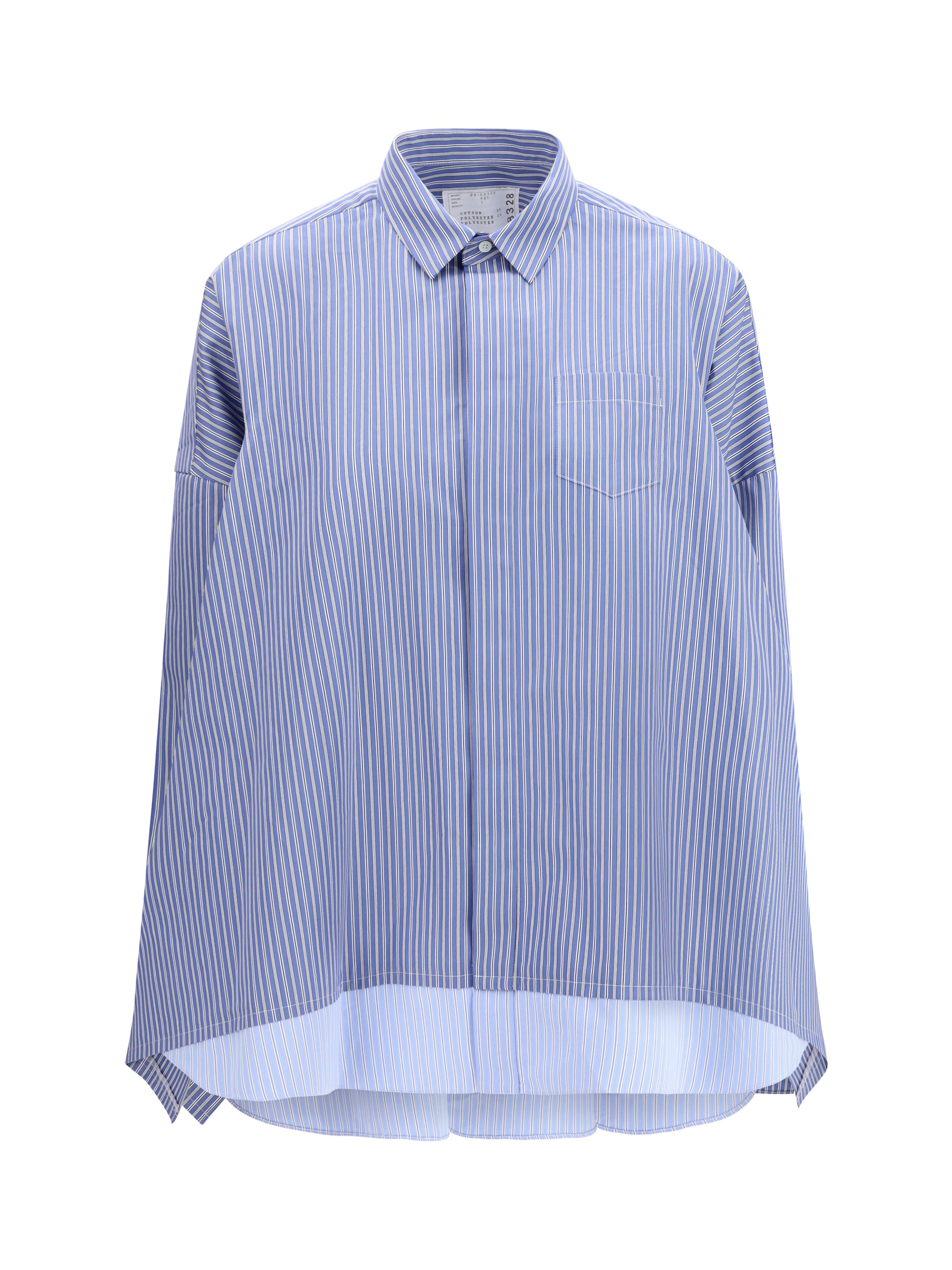 striped poplin shirt