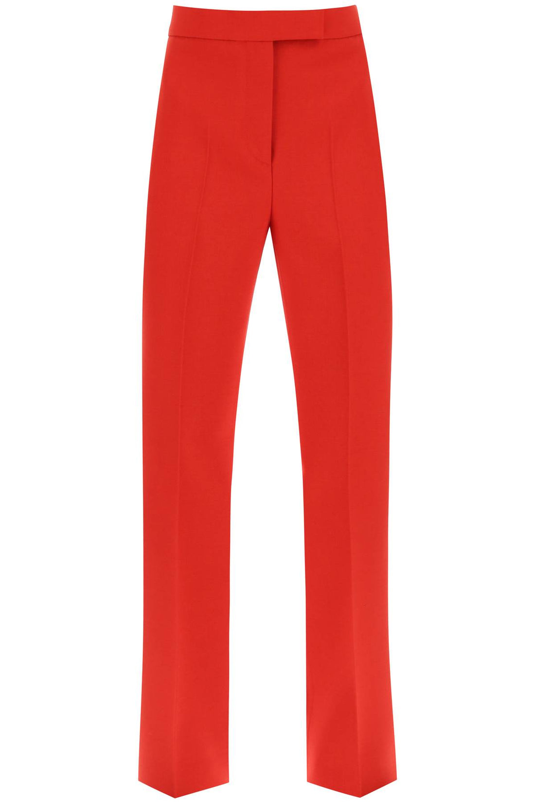 wool natté cigarette pants