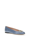 vlogo signature croc-effect ballerinas