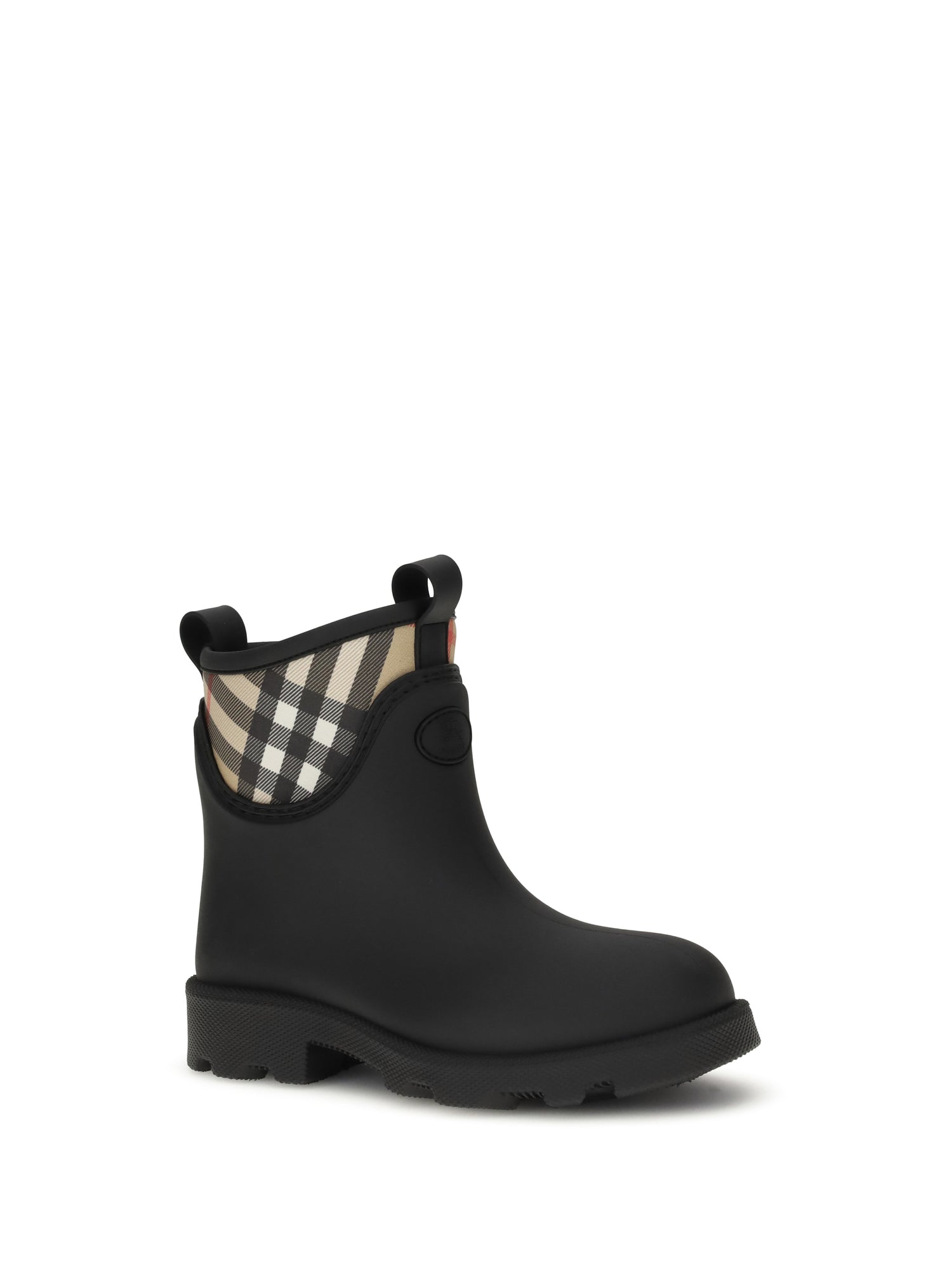 BURBERRY 36 marsh stamp rubber ankle boots