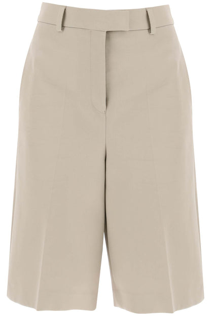 cotton gabardine bermuda shorts