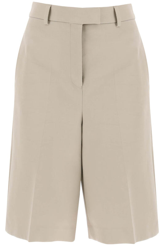 cotton gabardine bermuda shorts