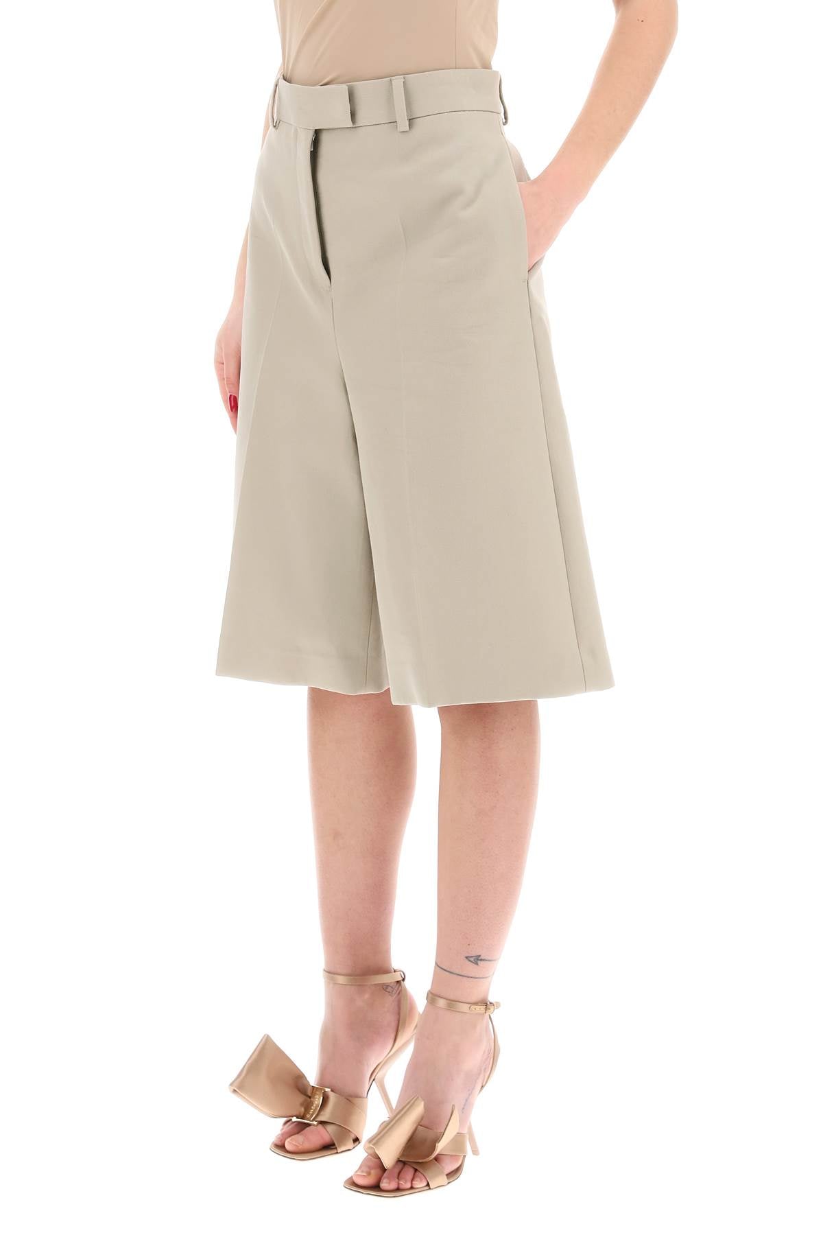 cotton gabardine bermuda shorts