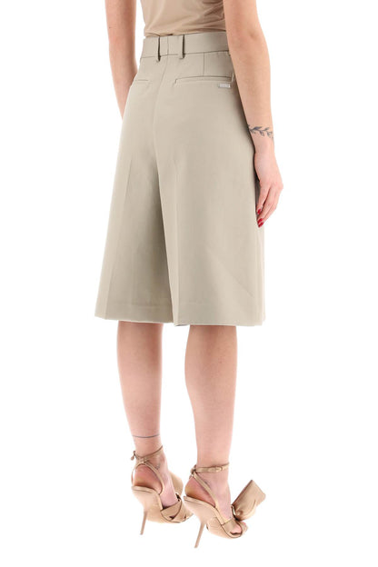 cotton gabardine bermuda shorts