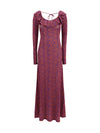 patterned jersey dress