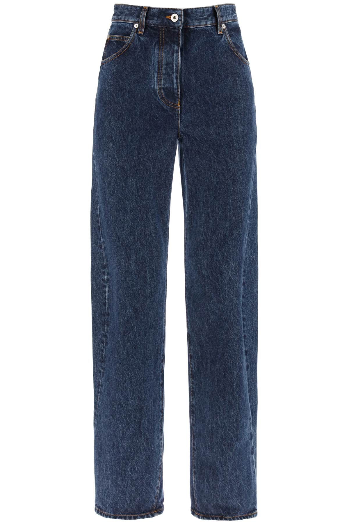 jeans with shaped seams