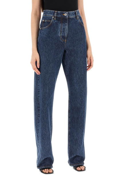 jeans with shaped seams