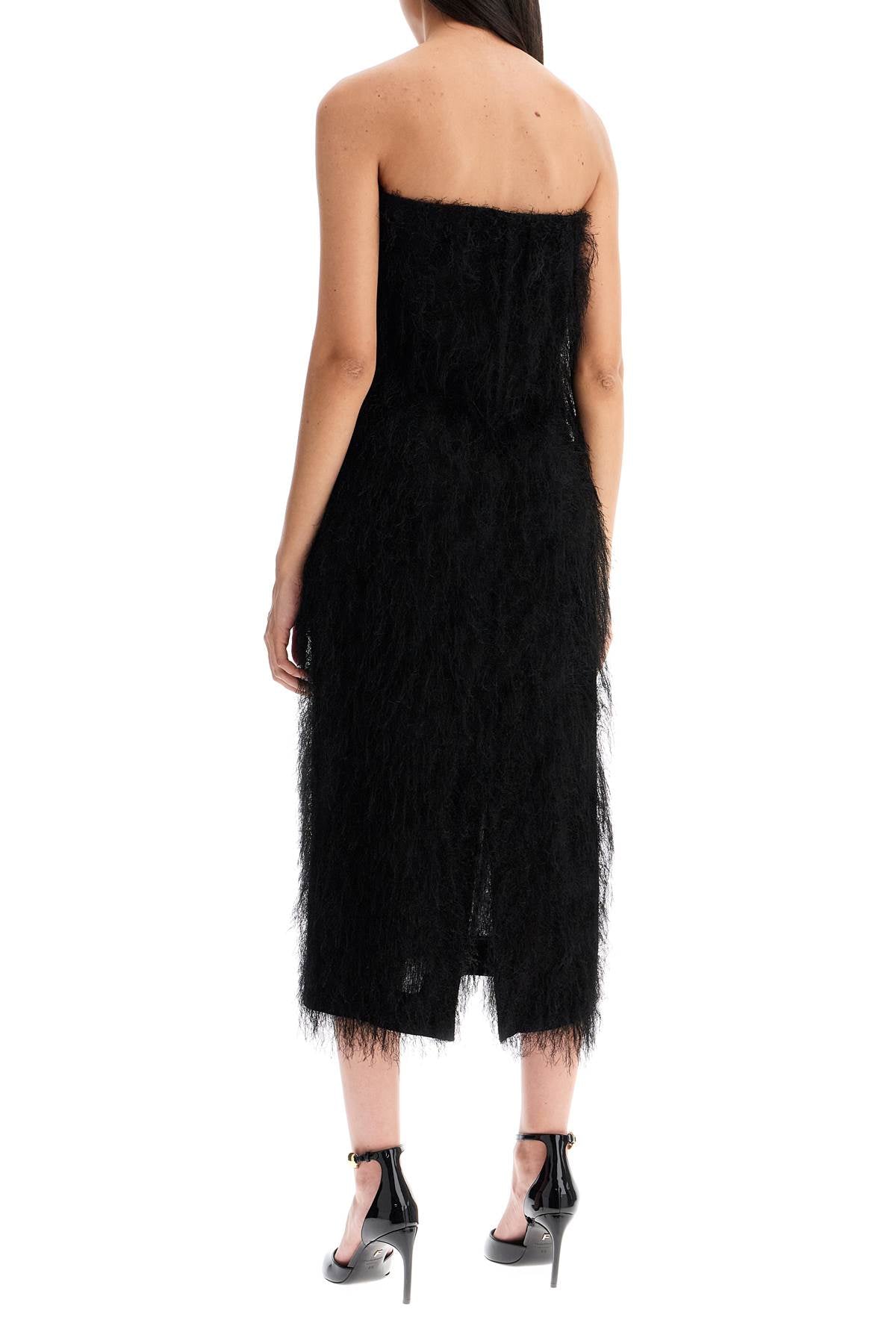 fringe-trimmed sheath