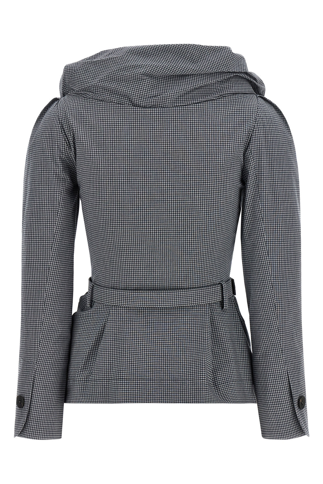 VIVIENNE WESTWOOD 42 kendall single-breasted blazer in all-over check patterned cotton