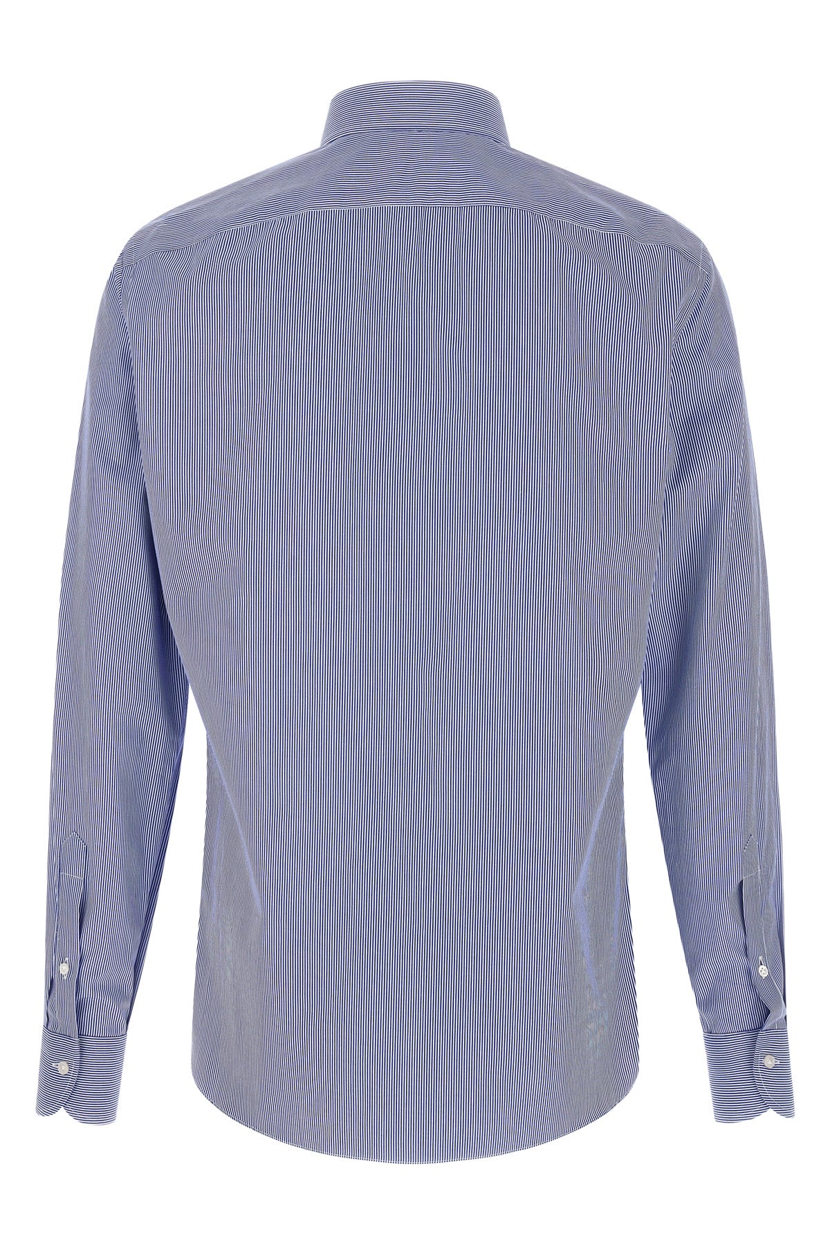 the borriello striped poplin shirt