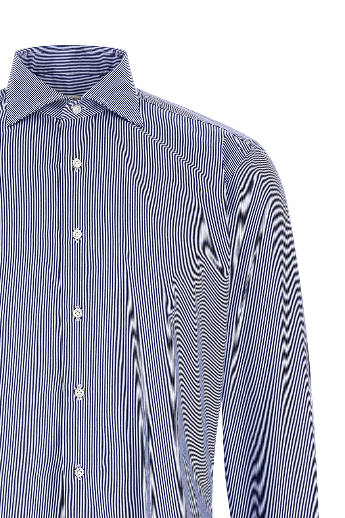the borriello striped poplin shirt