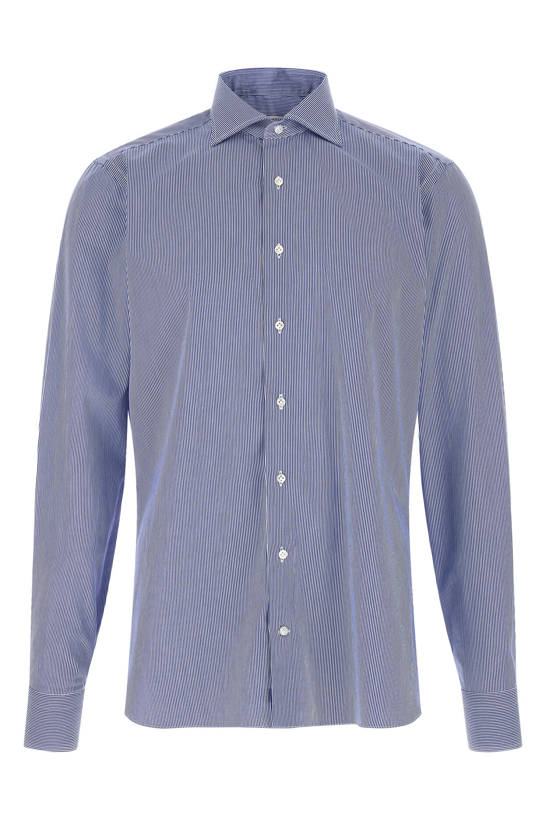 BORRIELLO 39 cm the borriello striped poplin shirt