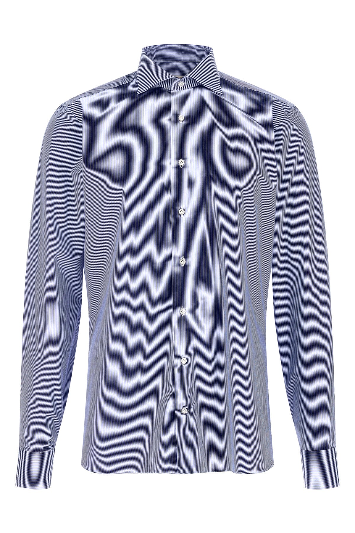the borriello striped poplin shirt