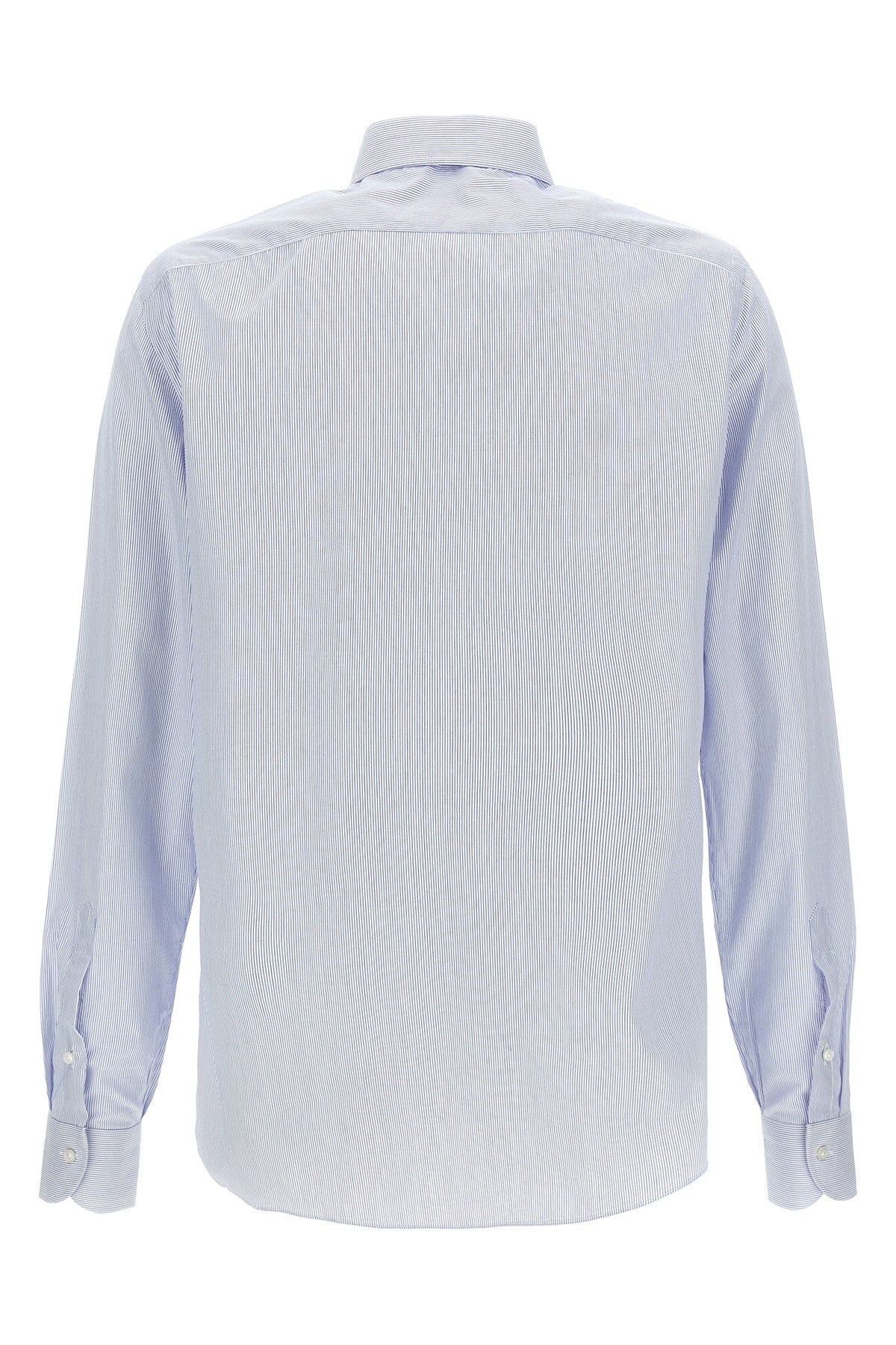 borriello all over striped cotton shirt