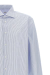 borriello all over striped cotton shirt
