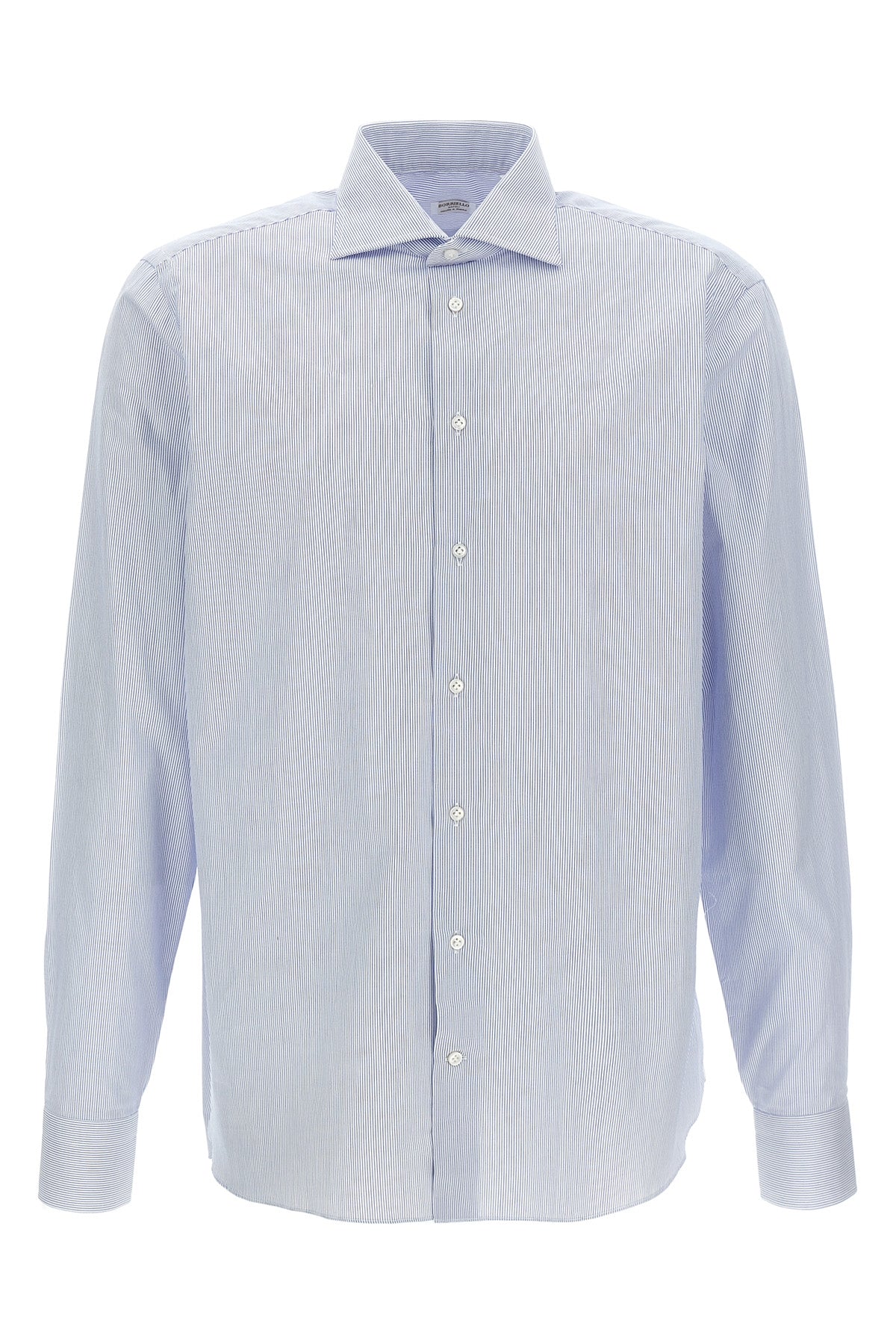 borriello all over striped cotton shirt