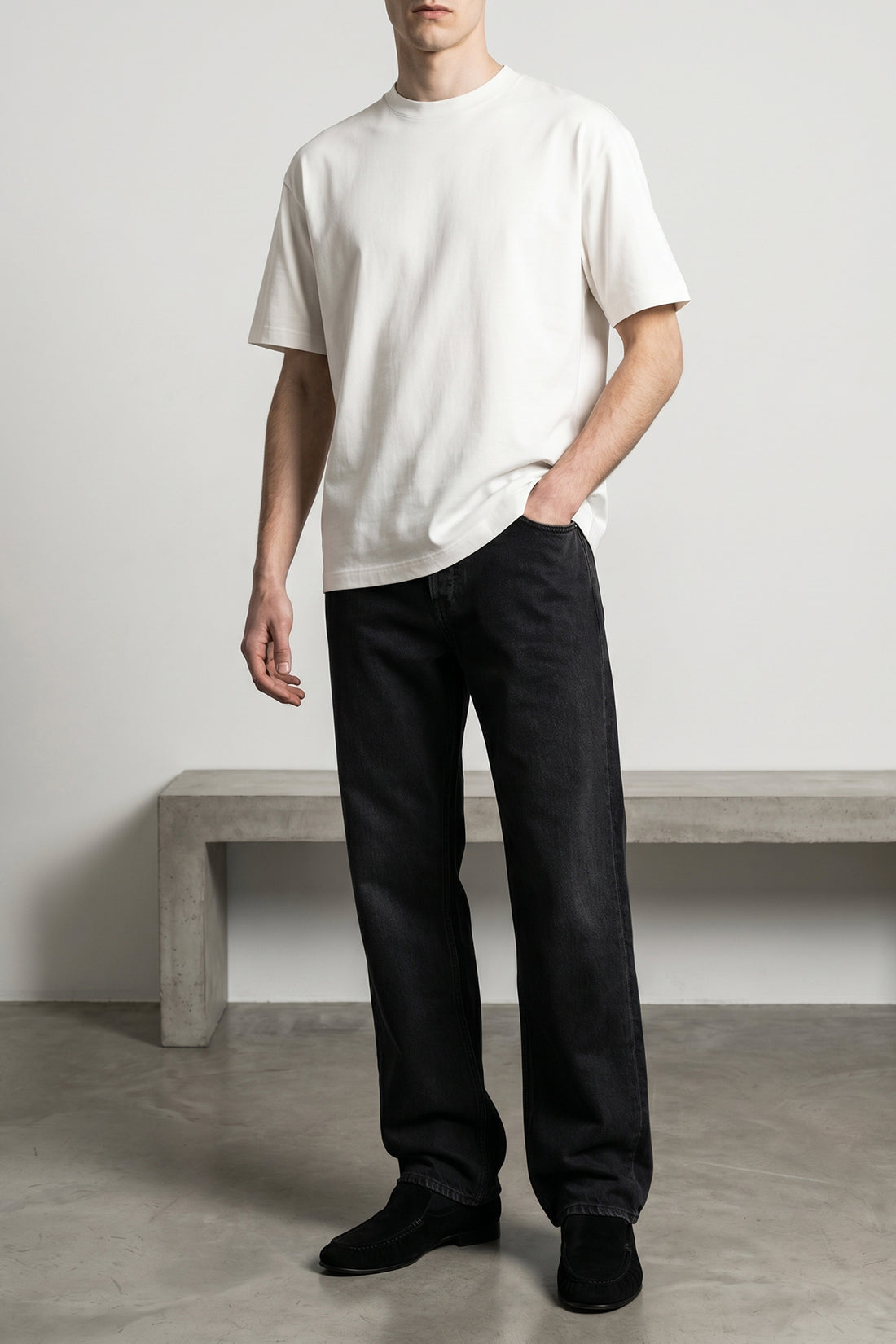 THE ROW L madoc smooth pure italian cotton jersey t-shirt