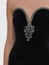 maxi velvet dress