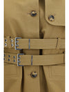 canvas jacket with double belt
