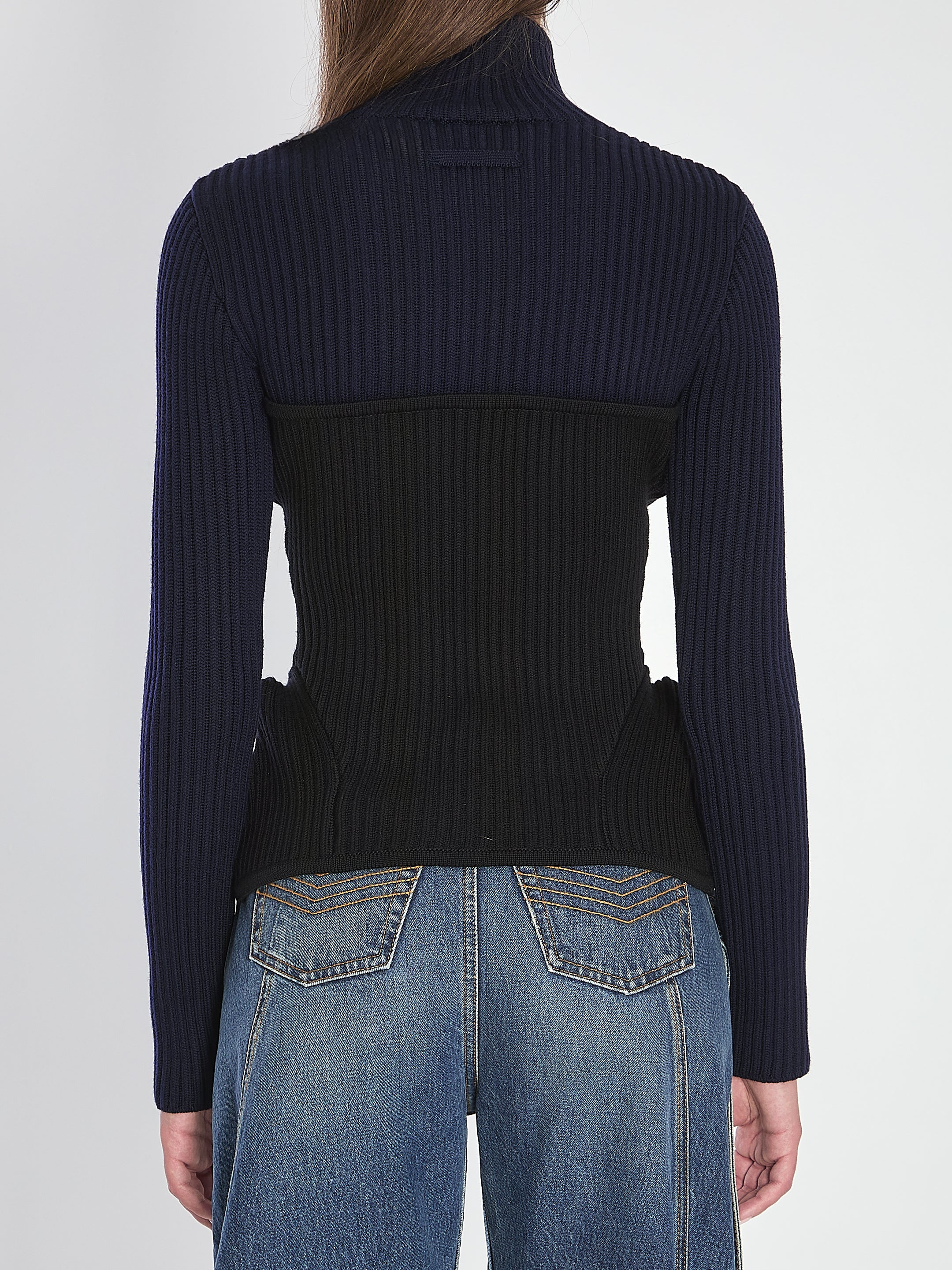 JEAN PAUL GAULTIER M ribbed knit pullover