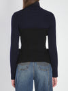 ribbed knit pullover